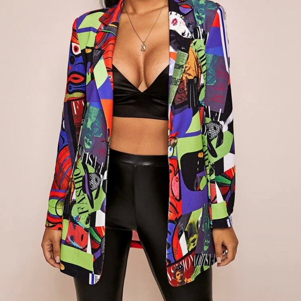 SHEIN Longline Blazer